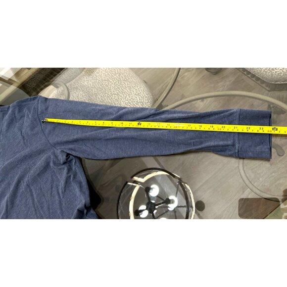 Weatherproof Vintage Mens Long Sleeve Henley Shirt XL Blue Cotton/Polyester - Picture 4 of 6